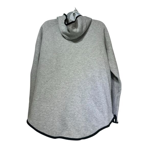 Nike Grey Black Sportswear Tech Zip Hooded Fleece Performance Windrunner Size M - Picture 2 of 8